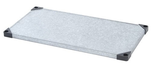 Quantum Medical Galvanized Solid Shelf – 14" x 42", Resistant to Rust Build-Up, Load Capacity (Lb.): 600