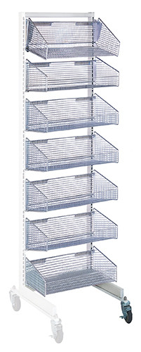 Quantum Medical Partition Wall Hanging Basket – 1/2" x 1/2", 18" x 70", It Comes in 11-7/8" and 17-7/8" Widths