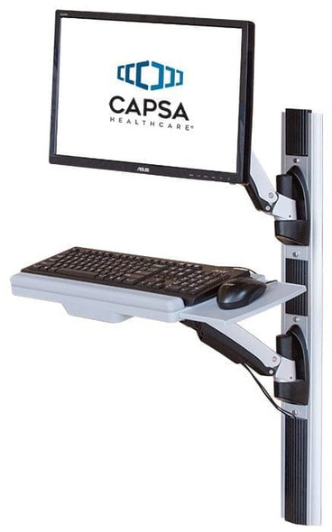 Capsa Healthcare AX Series Wall Arm – 1 ea, Internal Cable Management Allows for Clean, For Bedside Computing