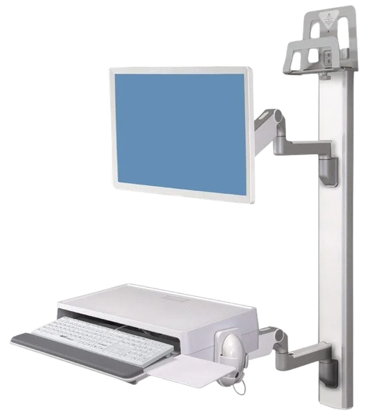 Capsa Healthcare Set Finish Panel – 1 ea, Vesa Accessory Rail Mount with 19" Rail with Handle