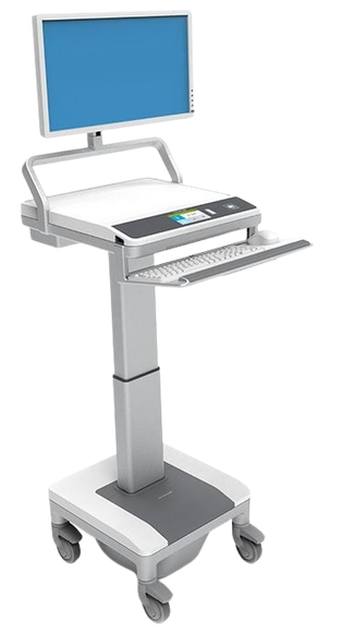 Capsa Healthcare T7 Powered Technology Cart – 17.35" x 12.3", 1 ea, With a Beautifully Simple Design