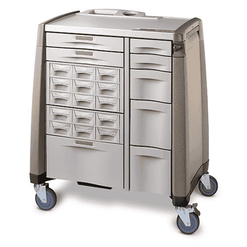Capsa Healthcare Avalo ACM Medication Cart – 4 Configuration Options, 1 ea, Capacity for Supplies