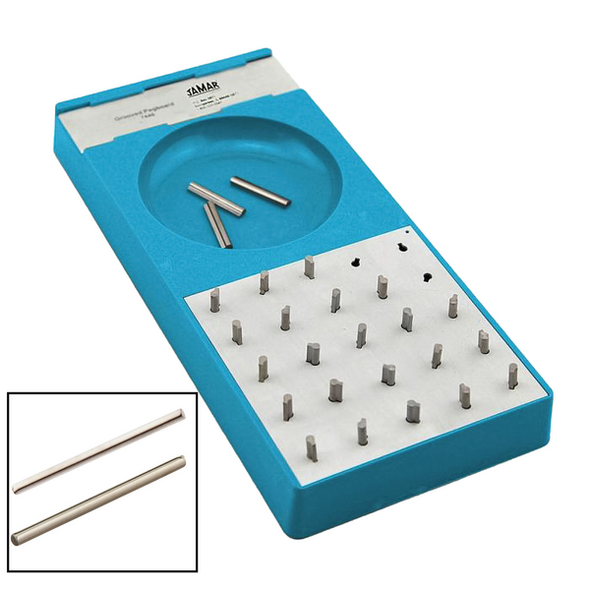Performance Health Jamar Grooved Pegboard – 1 ea, Contains 25 Holes Imprinted with Randomly Positioned Slots