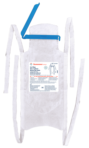 Performance Health Sammons Preston Ice Bags for Cold Therapy Relief – 16" x 10", 1 ea, 16" X 10" X 6"