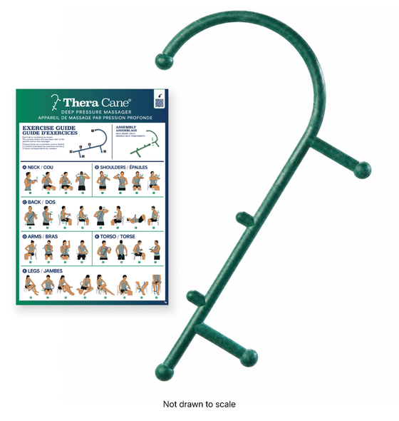 Performance Health TheraCane Massager – 1 ea, Cane-Shaped Self Massager, For Massage Therapy at Home