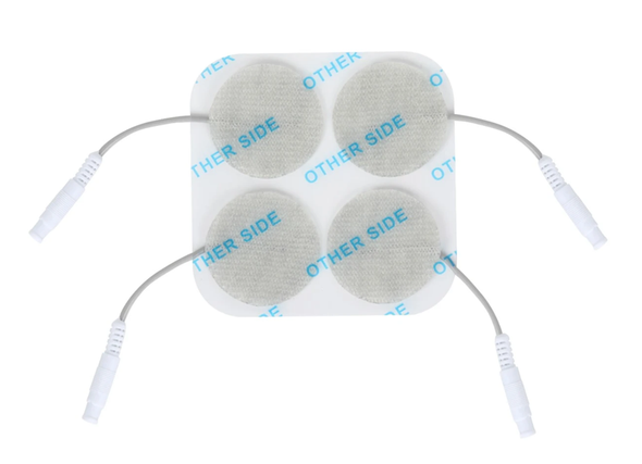 Performance Health Cloth Electrodes – 2" x 3.5", Durable Cloth and Latex-Free Adhesive, 4 per pack