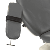 MTI IV Arm, 24” Deluxe – Arm, IV/ Surgery, 24", Deluxe 8-Way Back Rail Mounted, G2, For MTI G2 Chairs