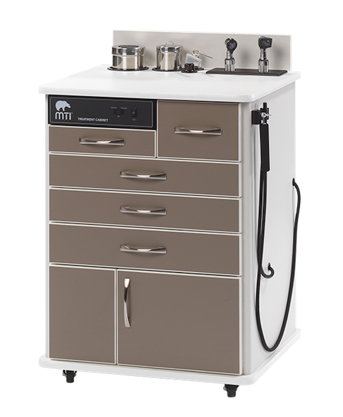 MTI TC100AS Cabinet – Sit-down, Standard Configuration 1, For Exam and Treatment Rooms, OEM Equipment for