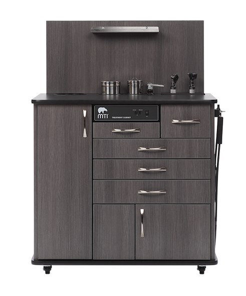 MTI TC100CS Cabinet – Sit-down with Side Storage, Standard Configuration 1, For Exam and Treatment Rooms