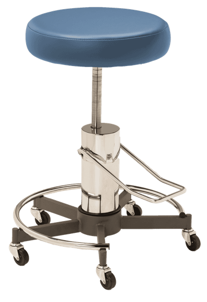 MTI 328 Stool – Hydraulic Pump without Backrest, 350 lbs. Capacity, For Exam and Procedure Rooms