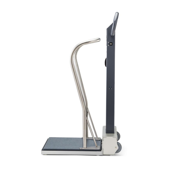 Scale-Tronix Mobile Stand-On Scale – Low-Profile, 880 lb Capacity & Cordless with Optional Handrail