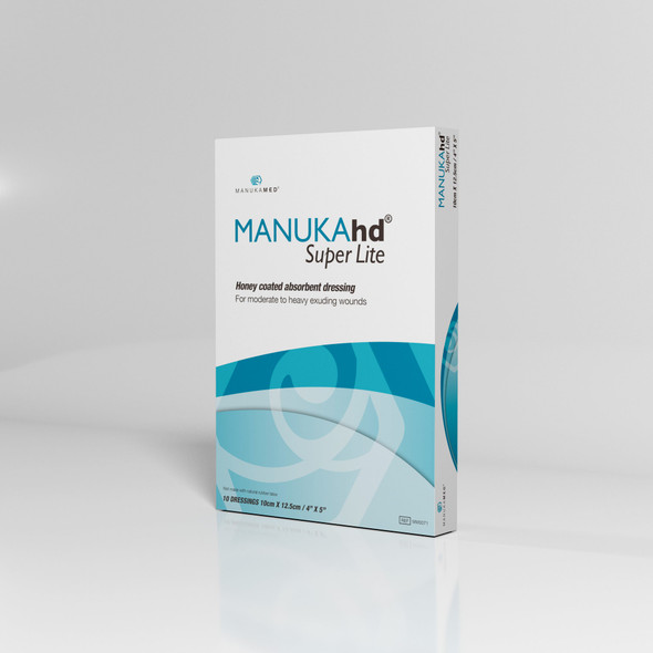 Gentell Manuka Honey Fiber Dressing – 2 in x 2 in to 4 in x 5 in Sizes, Boxes of 10, Sterile
