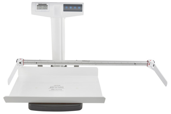 Health O Meter 522KL-HR Digital Pediatric Tray Scale with Mechanical Height Rod – 50 lb Capacity