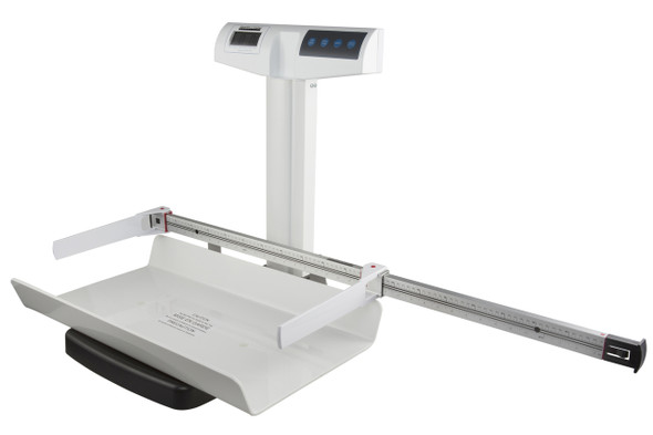 Health O Meter 522KL-HR Digital Pediatric Tray Scale with Mechanical Height Rod – 50 lb Capacity