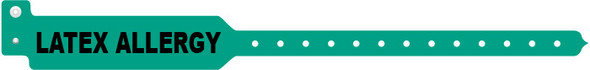 Medical ID Solutions 3200 Series Adult Tri-Laminate Wideface Latex Allergy Alert Wristbands