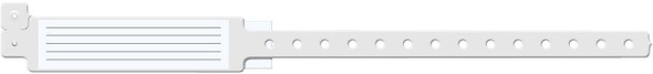 Medical ID Solutions 240 Series Adult Vinyl Wideface Insert Wristbands – One-Time-Use snap closure