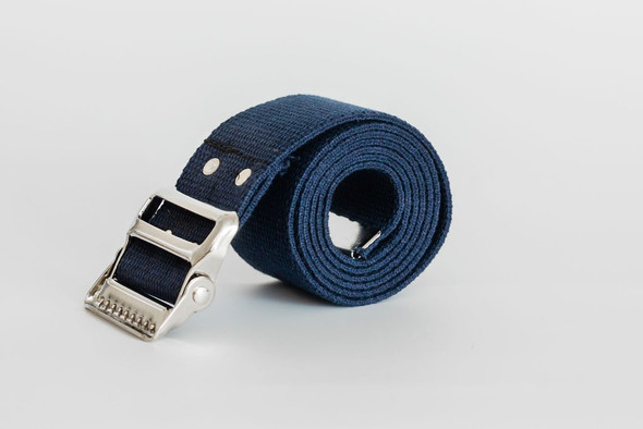 Kinsman Color Coded Cotton Gait Belt with Metal Buckle, with 52 options, for Patient Transfers and Ambulation