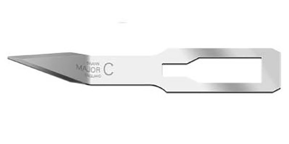 Swann Morton Cervical Biopsy Blades, Stainless Steel, Sterile, For handles 07L and 07S, 10 Per Box