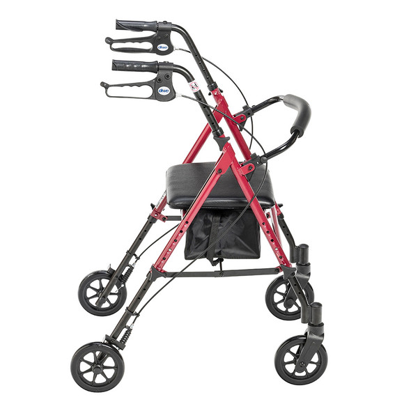 Adjustable Height Rollator with 6" Wheels