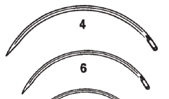Cincinnati Mayo's Catgut Suture Needles, 1/2 Circle Taper Point, Stainless Steel, Non-Sterile, 12 Per Pack