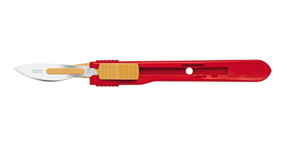 Swann Morton Safety Scalpels Size 24, Stainless Steel, Sterile and Non-Sterile, Retractable Blade Design