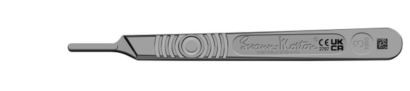 Cincinnati Size 3 Surgical Handles, For Blades 6-16, Stainless Steel, Reusable Instruments
