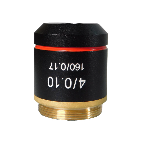 Unico 4X Achromatic Objective for Unico Microscopes – NA 0.10 for Clinical and Teaching Labs