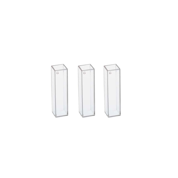 Unico Glass for Unico Spectrophotometers – Square, 10 mm Pathlength, 3.5mL Capacity, Visible Only, 2/pk