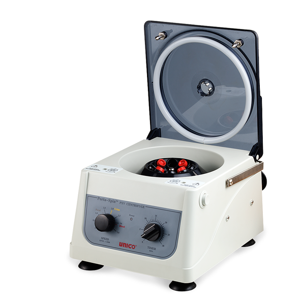 Unico Porta-Spin for PowerSpin Centrifuges – Portable, 12 VDC, Variable Speed 500-3,800 RPM, 30 min. Timer