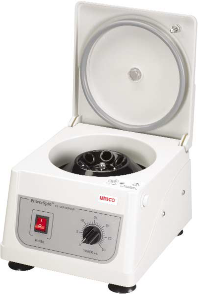 Unico PowerSpin Benchtop Centrifuge – Variable Speed 300-4,000 RPM, 30 min. Timer, 6 Place Rotor