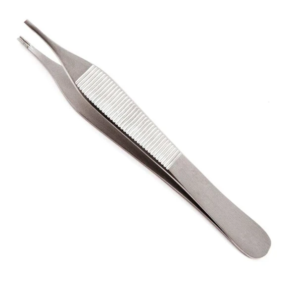 Sklar Adson-Brown Tissue Forceps – 4-3/4 in, Straight, 9X9 Teeth, Thumb Handle, Sklar OR Grade