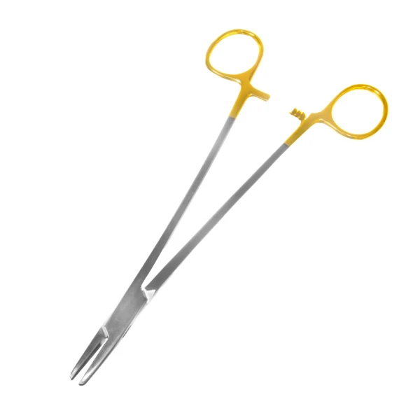 Sklar TC Mayo-Hegar Needle Holder – 8 in, Straight, Cross-serrated Edge, Tungsten Carbide Inserts