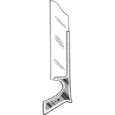 Sklar Satterlee Bone Saw – 12 in, 9" blade, Straight, Blade Edge, Sklar OR Grade, Reusable