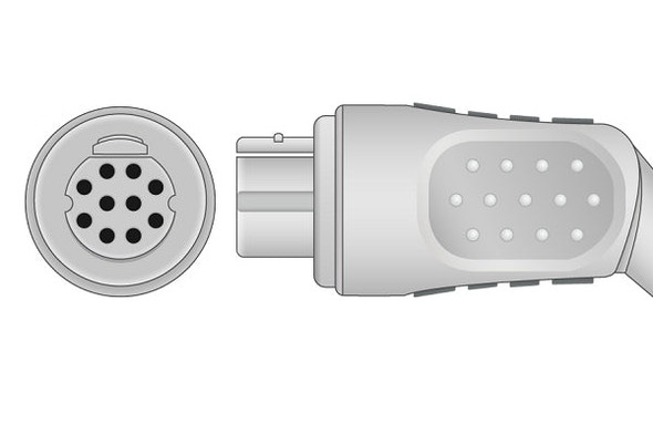 Cables & Sensors Datex Ohmeda Compatible Direct-Connect SpO2 Sensor – 2 Configurations, Adult Sizes