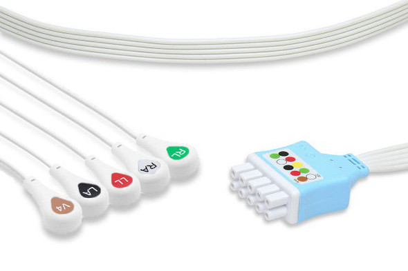 Cables & Sensors GE Healthcare > Marquette Compatible Disposable ECG Leadwire – 10 per Box
