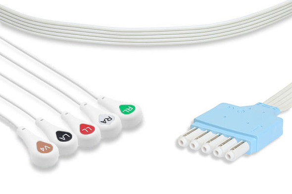 Cables & Sensors Philips Compatible Disposable ECG Leadwire 989803173121 – 10 per Box, For Patient Monitoring