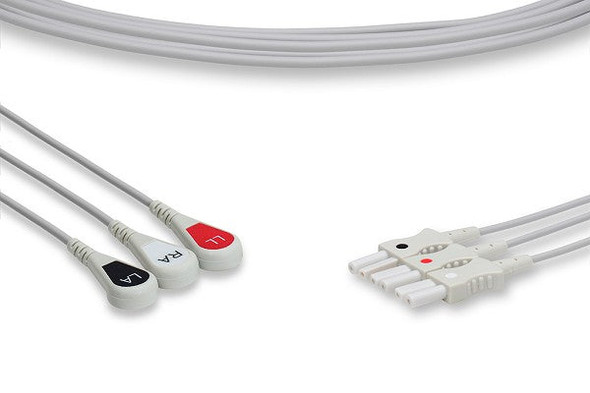 Cables & Sensors Spacelabs Compatible ECG Leadwire – 2 Configurations, 5 Leads Pinch/Grabber