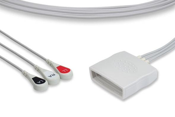 Cables & Sensors Philips Compatible ECG Telemetry Leadwire – 3 Configurations, For Patient Monitoring