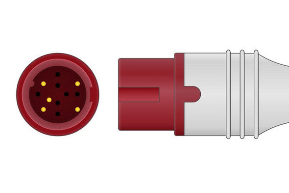 Cables & Sensors DRE Compatible IBP Adapter Cable – Utah Connector, For Patient Monitoring