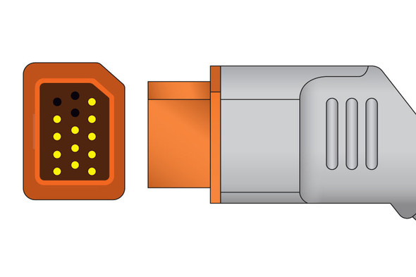 Cables & Sensors Nihon Kohden Compatible IBP Adapter Cable – 2 Configurations, BD Connector