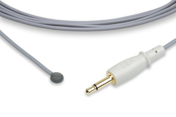 Cables & Sensors Datex Ohmeda Compatible Reusable Temperature Probe 6600-0628-700 – Neonate Skin Sensor