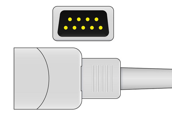 Cables & Sensors Datex Ohmeda Compatible Short SpO2 Sensor OXY-F-DB – Adult Sizes, For Patient Monitoring