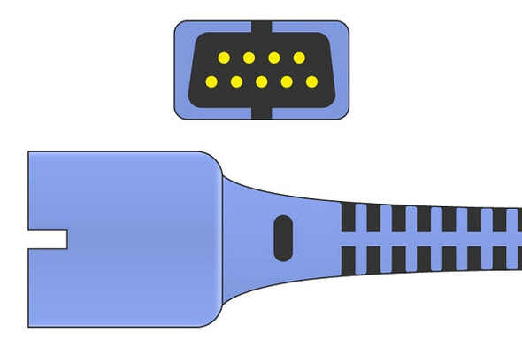 Cables & Sensors Covidien > Nellcor Compatible SpO2 Adapter Cable DEC-4 – 2 Configurations, 3.5 ft