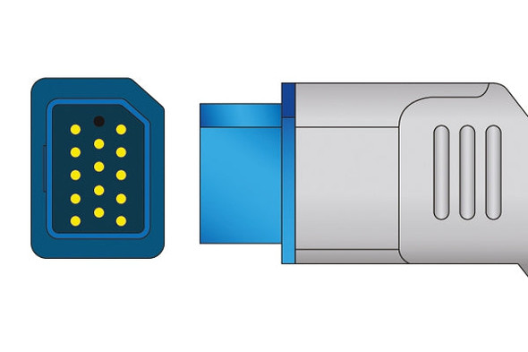 Cables & Sensors Nihon Kohden Compatible SpO2 Adapter Cable JL-900P – 10 ft, For Patient Monitoring