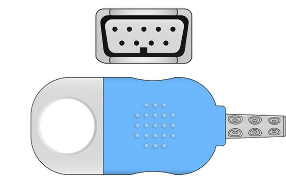 Cables & Sensors Nihon Kohden Compatible SpO2 Adapter Cable JL-900P – 10 ft, For Patient Monitoring