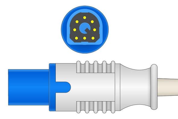 Cables & Sensors Philips Compatible SpO2 Adapter Cable 2 – 10 ft, For Patient Monitoring, Direct Fit