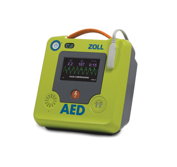ZOLL AED 3 BLS Defibrillator for Professional Rescuers with CPR Dashboard, ECG Display and RapidShock