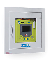 ZOLL Fully-Recessed Wall Cabinet – for ZOLL AED 3, ZOLL AED 3 BLS, Defibrillator Storage and Transport