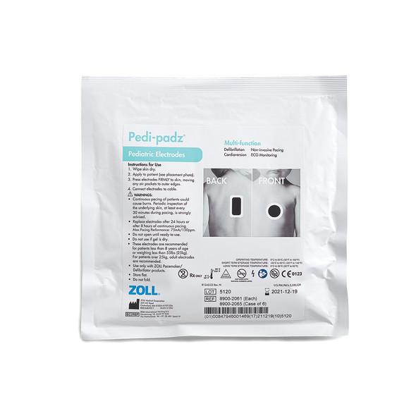 ZOLL Pedi-Padz Multi-Function Electrode, Single – for E Series, Propaq, Pedi-padz Pediatric Electrode Line