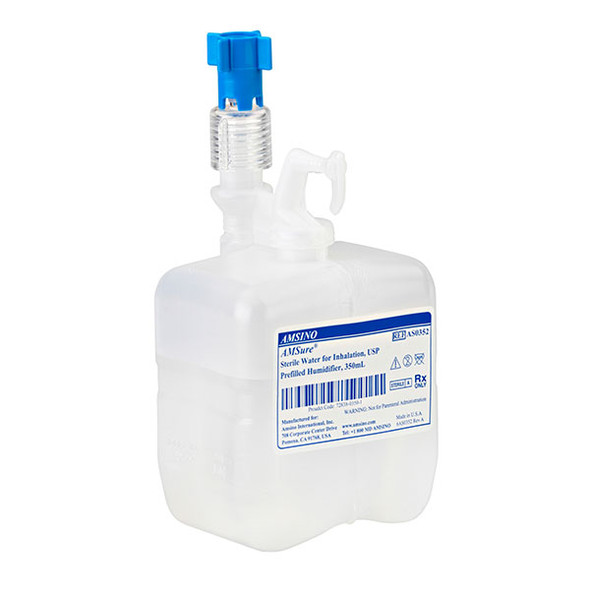 AMSure Prefilled Humidifier Bottles with Sterile Water – Packaged 20 per case – 2 Configurations